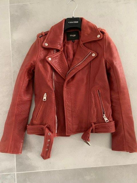 Maje Giacche: Veste en cuir couleur rouille de Maje – Nuovo (secondo la descrizione) da St-Aubin-Sauges venduto da Juliezan 4