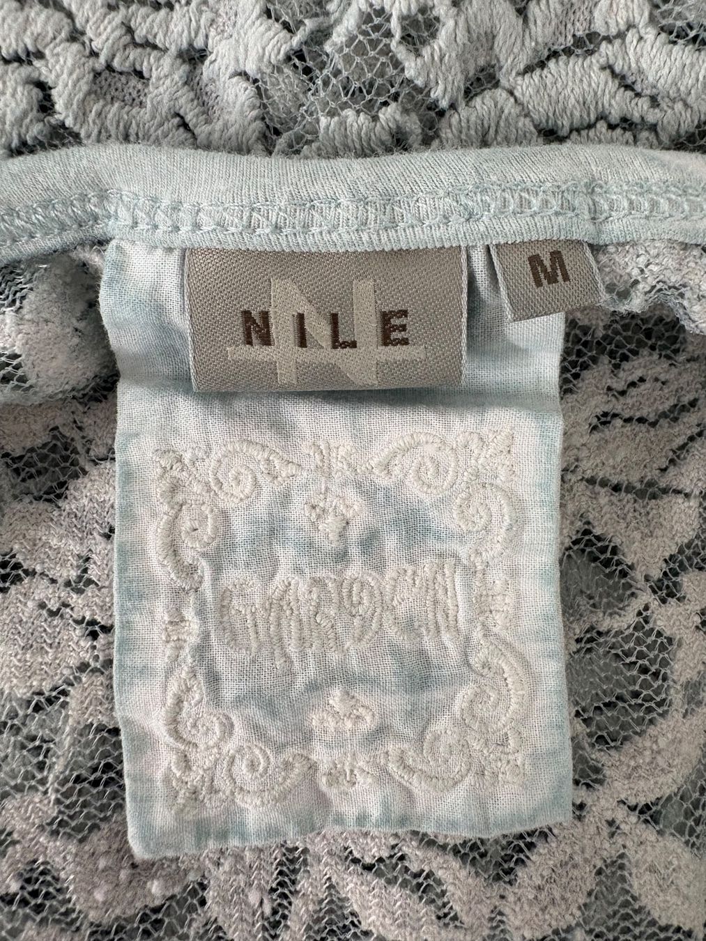 Nile Tops: Nile langes Spitzentop M hellblau Top Spitze – Neu (gemäss Beschreibung) aus Regensdorf von secondchancefashion 3