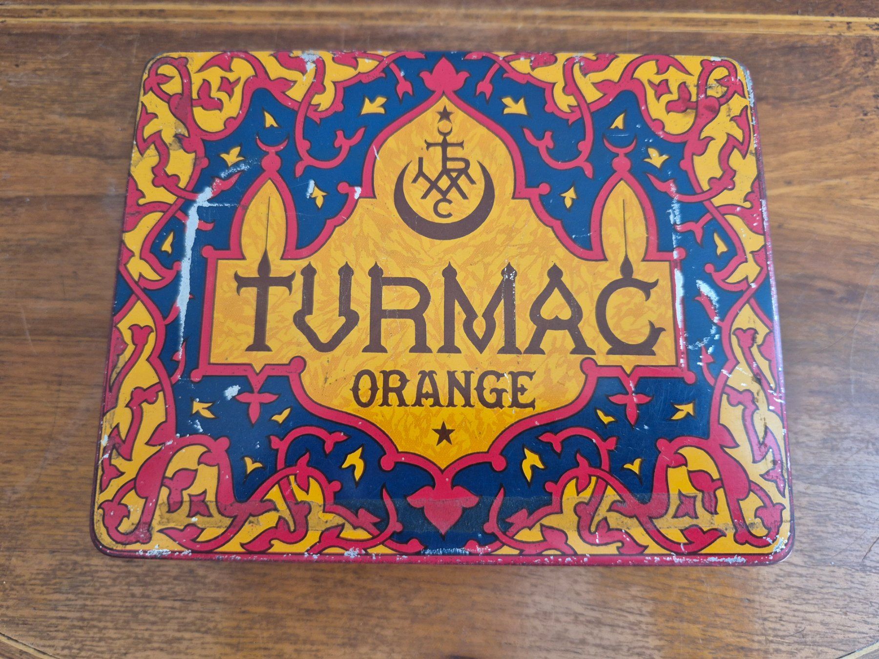 Barattoli: Alte Vintage Blechdose Turmac Orange Zigaretten Blech Dose – Usato da Schaffhausen venduto da pfanis09 1