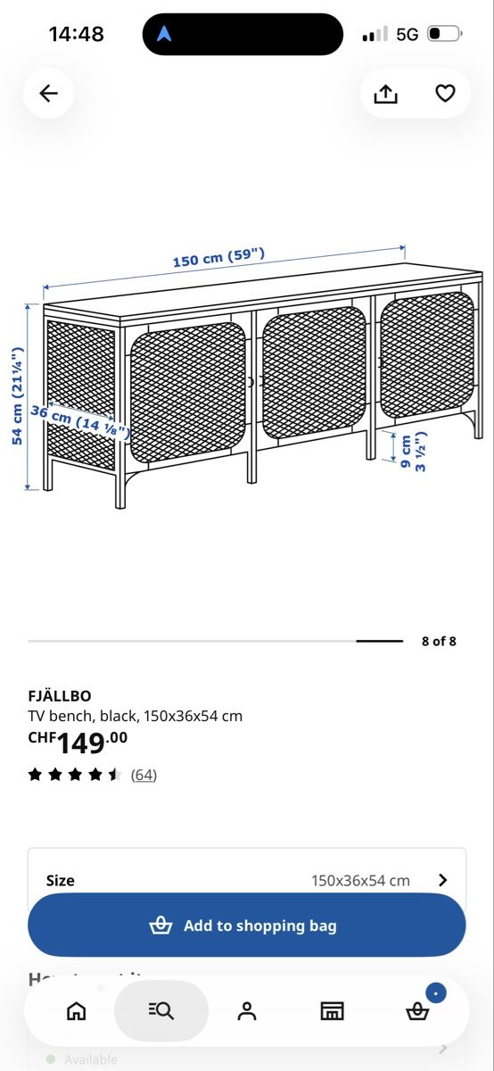 Ikea Meubles TV: Tv stand  – Neuf (Voir description) à Geneve par mak_hzx5 3
