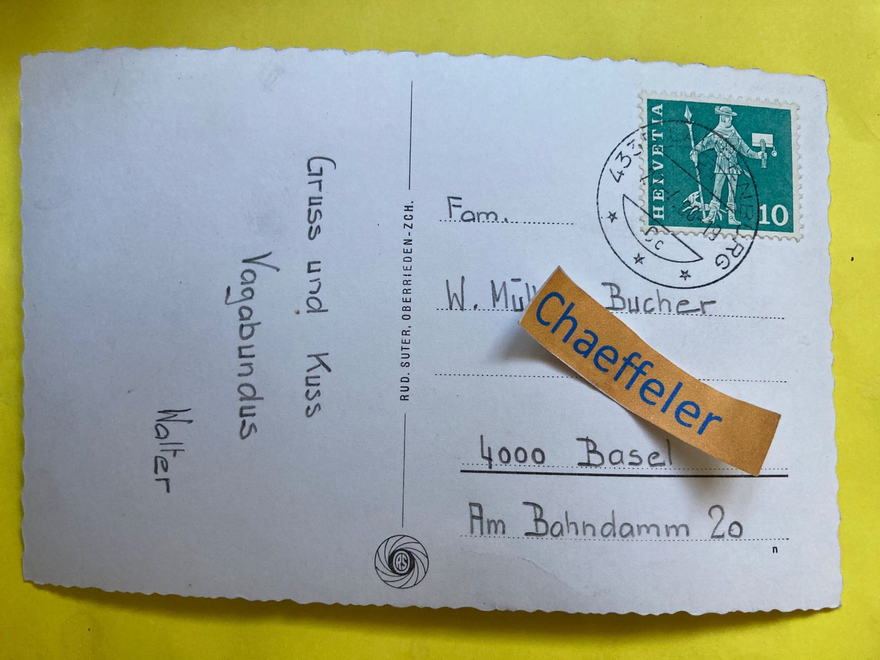 Ansichtskarten: 6194 Laufenburg, Stadttor – Gebraucht aus Zürich von Chaeffeler 1
