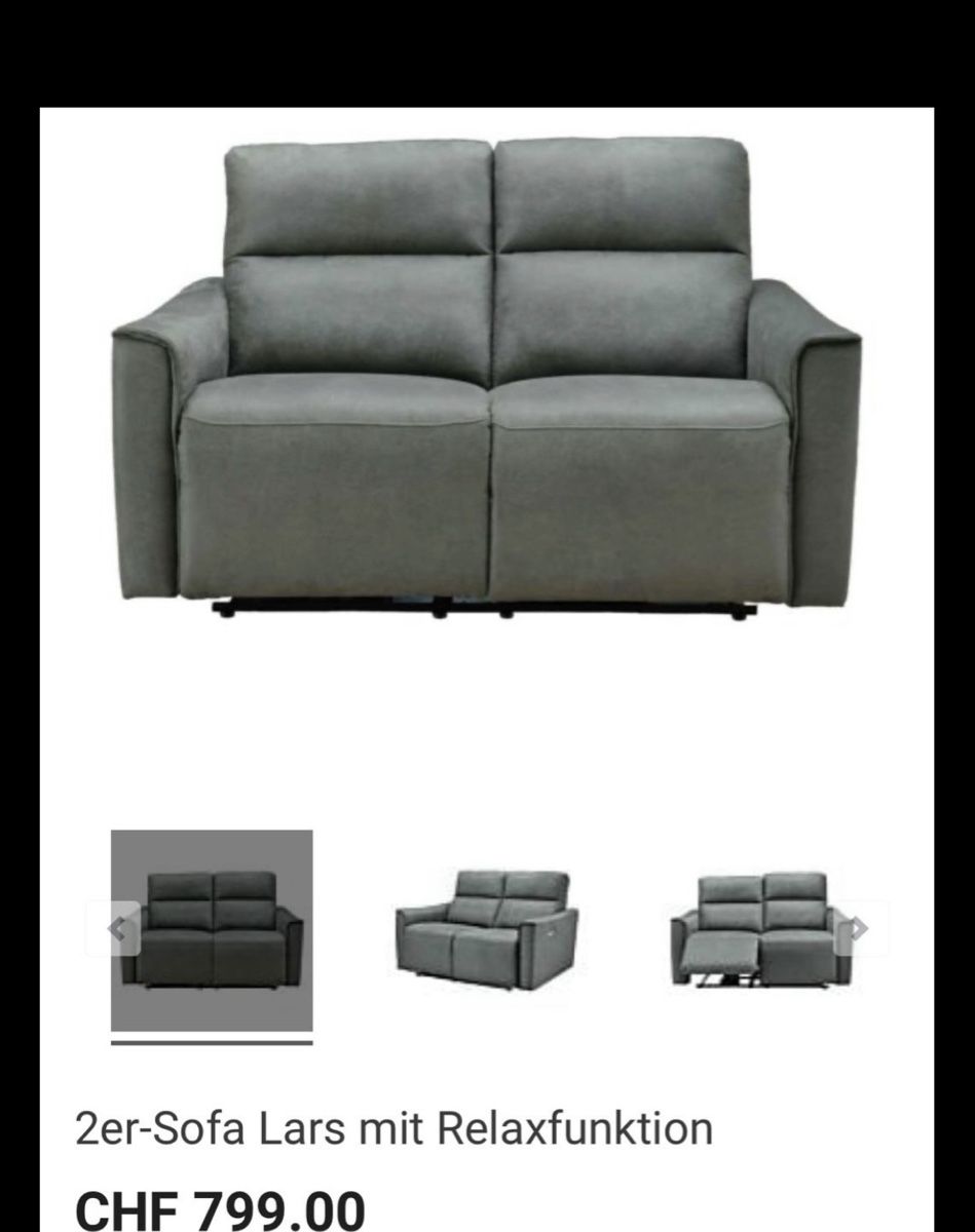Divani: 2er Sofa mit Relaxfunktion – Usato da Suhr venduto da eli_2mjc 5