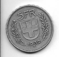 5.00 suisse 1932