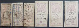 Frankreich Fiskal Marken Lot mit alten Werten XXIII