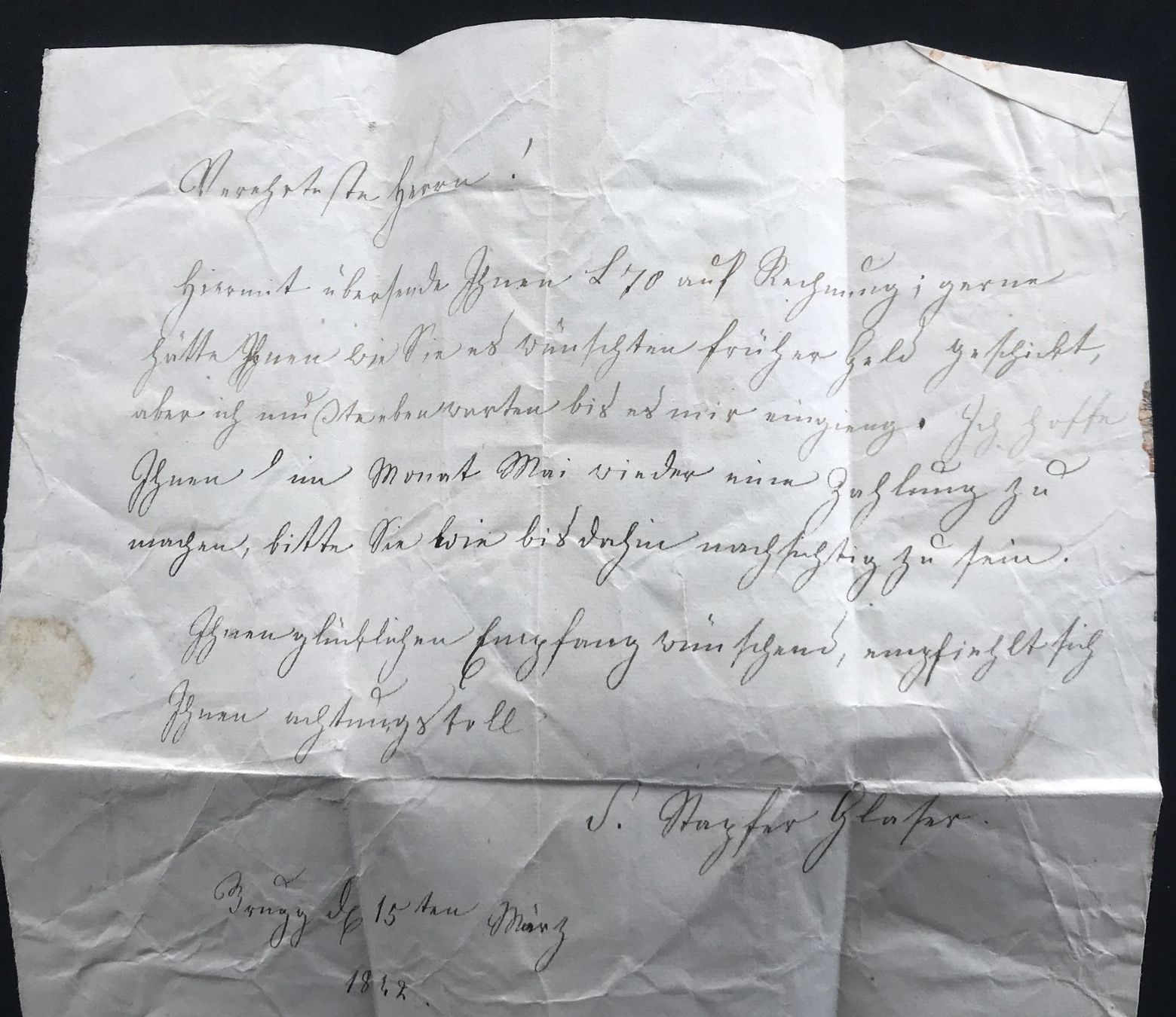 Documenti: ANTIKER BRIEF 1842 – Usato da Ostermundigen venduto da Kari1937 2