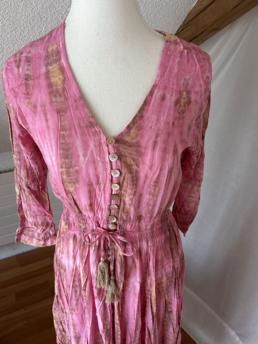 Vestiti: Bohemian Maxikleid Gr. S - Rosafarben mit Batik – Nuovo (secondo la descrizione) da Kirchdorf BE venduto da Stella130 1