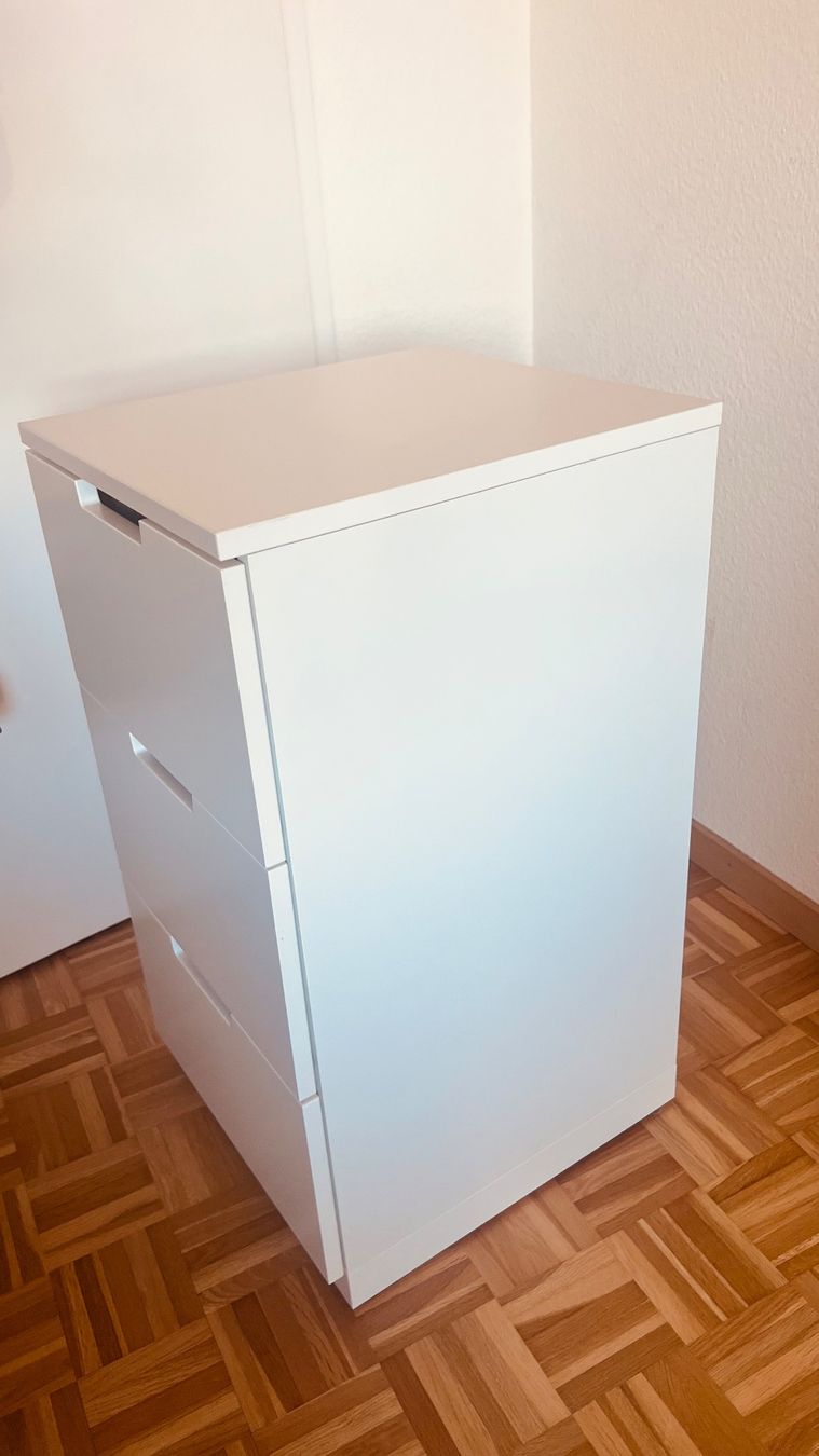 Ikea Cassettiere: IKEA NORDLI Kommode weiss mit 3 Schubladen – Usato da Zürich venduto da maudeni82 1