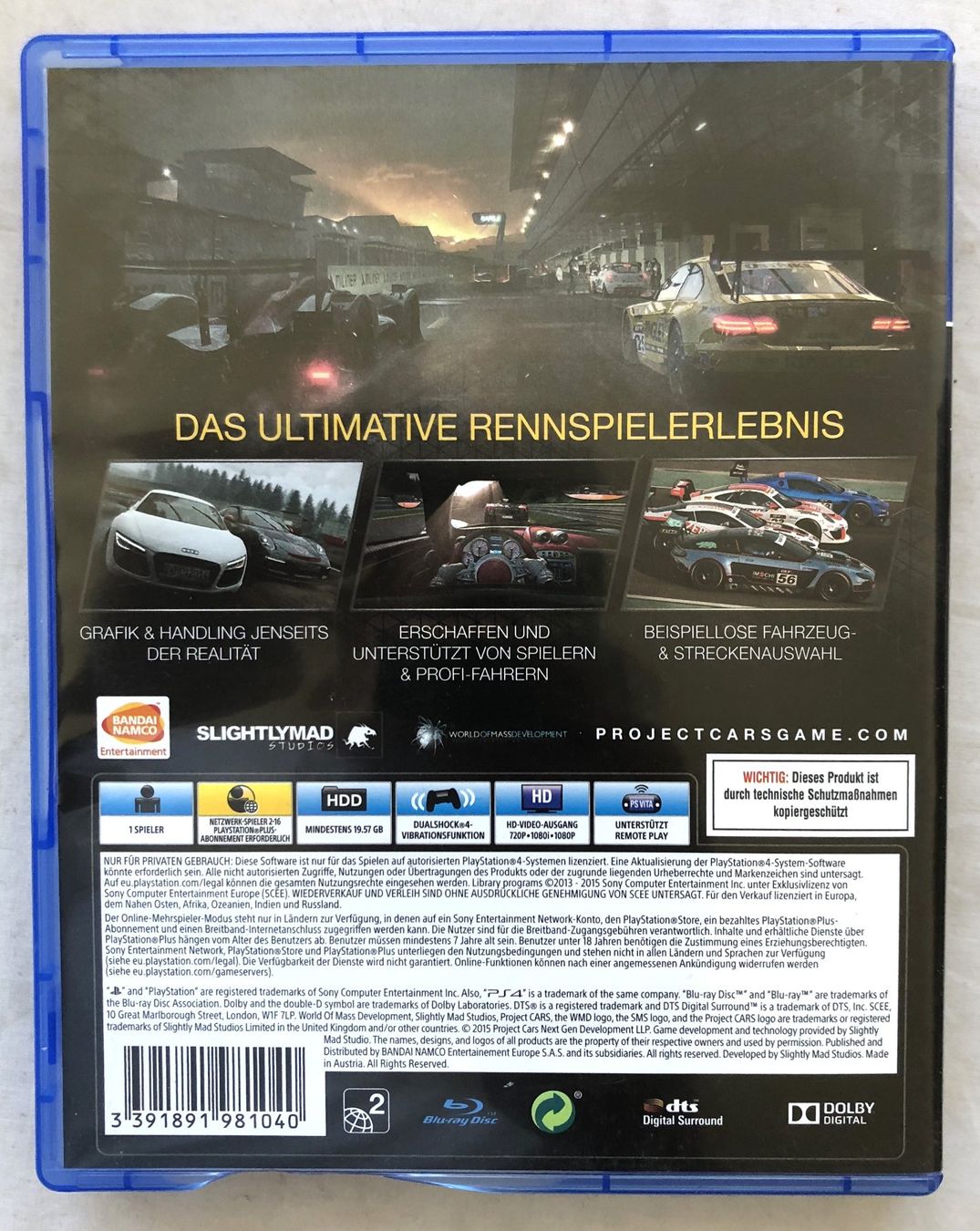Giochi: PS4 - PROJECT CARS – Usato da Schaffhausen venduto da durruti 2