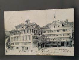 Alte PK / Gais - Hotel Krone Gelaufen 1905