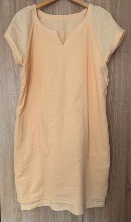 Manor Woman Leinen Kleid Farbe Melone Grösse 46