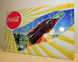 Neue Fundschätze Design Coca Cola Ewig Kalender Blechschild