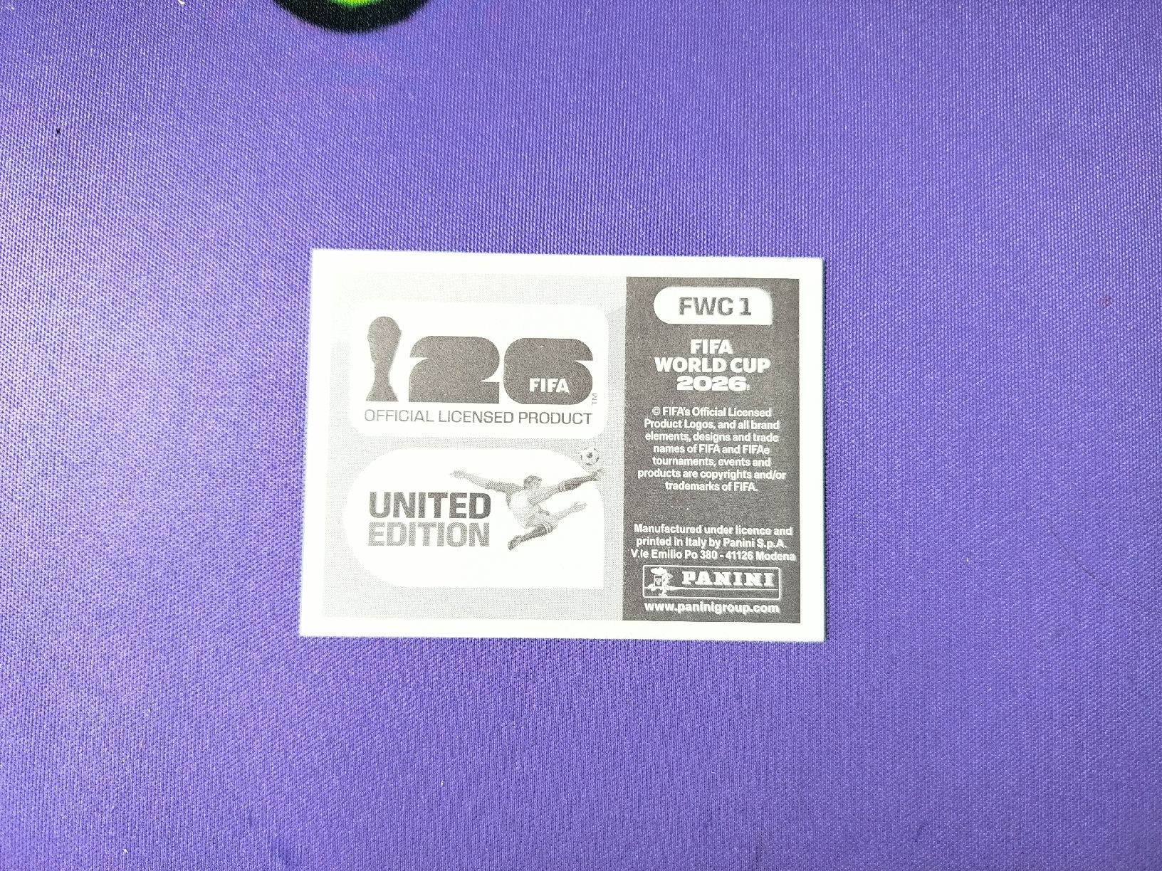 Panini Cartes à collectionner: Panini 2026 FWC 1 – Neuf avec emballage d'origine à Saas-Almagell par Htwseller 1