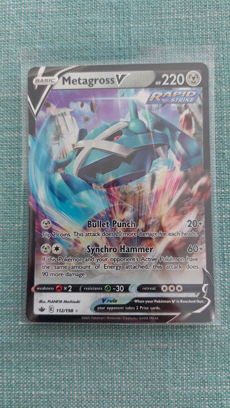 Pokémon Carte collezionabili: Metagross V Chilling Reign – Nuovo (secondo la descrizione) da Bellinzona venduto da Pagur