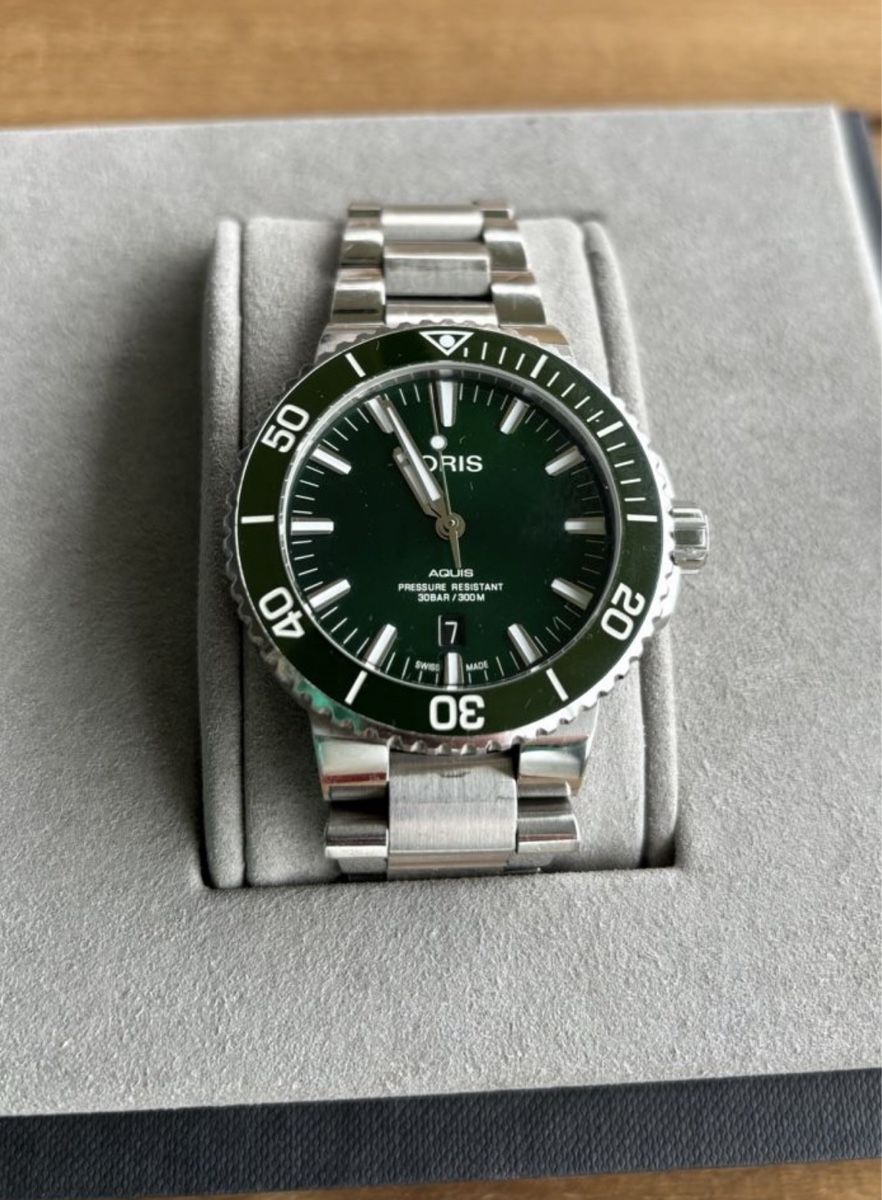Oris Orologi: ORIS AQUIS Date Green – Usato da Bettingen venduto da Siobhan02