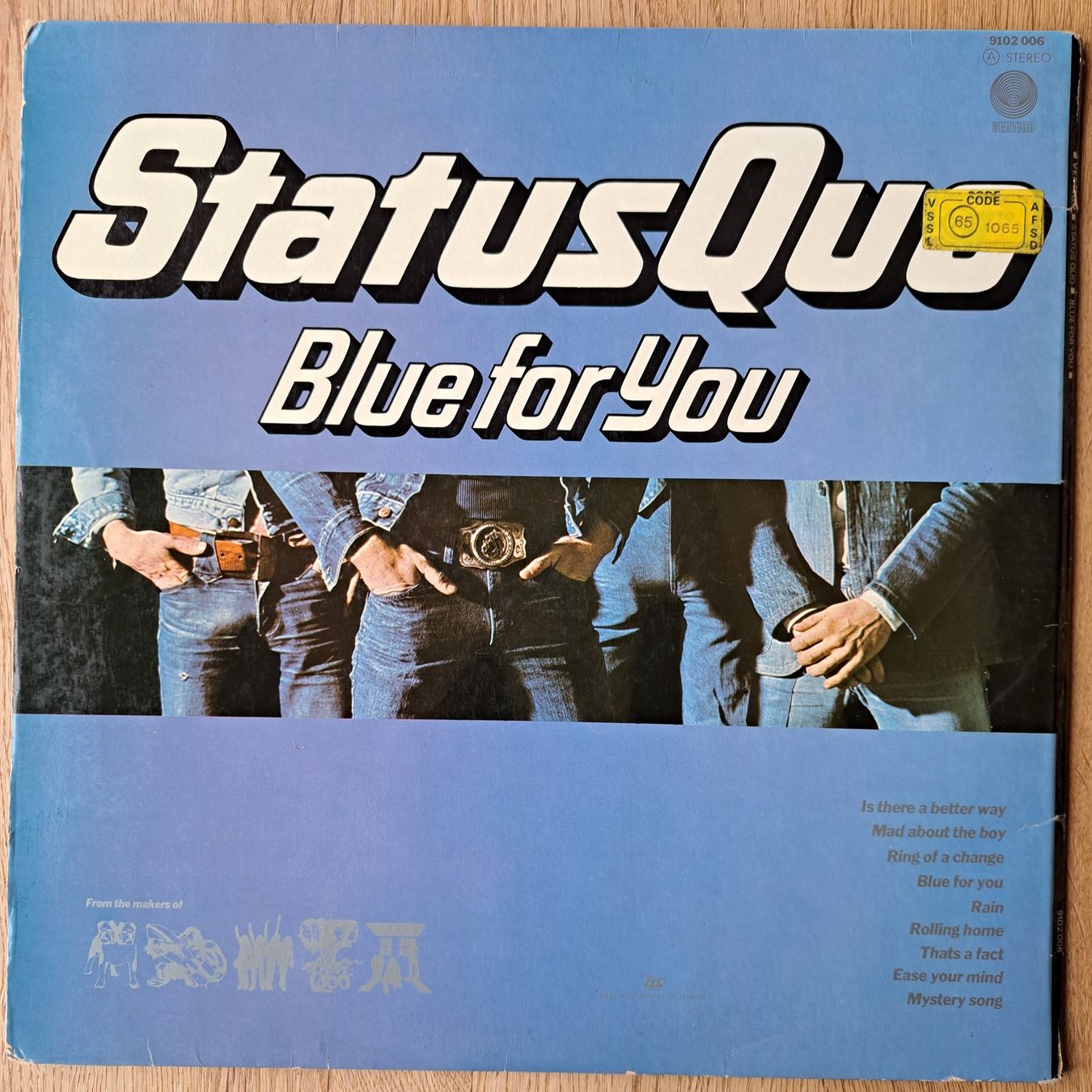 Dischi in vinile: Status Quo - Blue for you – Usato da Meggen venduto da Ricardokoch 1