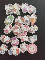 Lot de 20 autocollants Hello Kitty divers motifs neufs