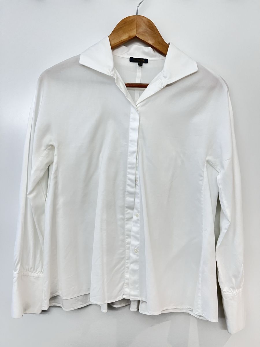 Massimo Dutti Camicette: Massimo Dutti White Blouse – Nuovo (secondo la descrizione) da Obbürgen venduto da szu_vtz9