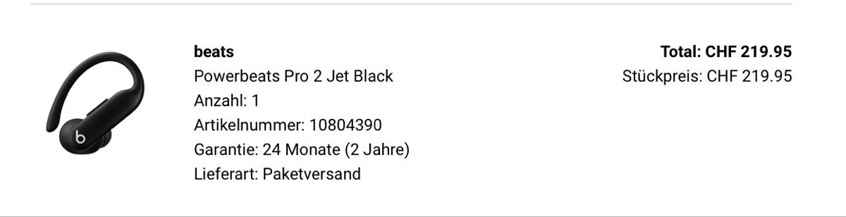 Apple Cuffie: Powerbeats Pro 2 – Usato da Winterthur venduto da iAll5tar 4