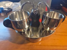 MARKSMAN Mini Espressokocher Set 2 Tassen NEU & OVP