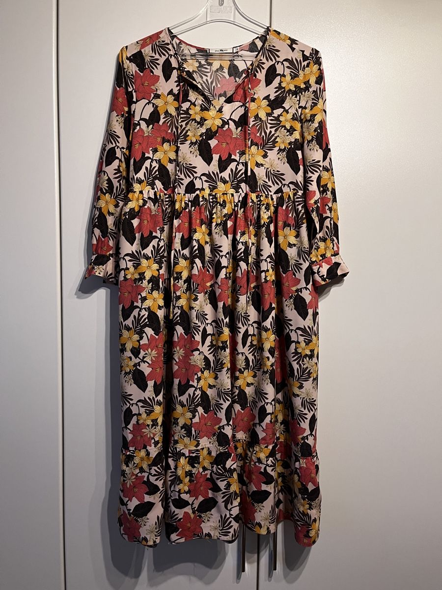 Vestiti: Paul Kehl Kleid Gr. 36 mit Blumenmuster – Usato da Zürich venduto da Kleanthy