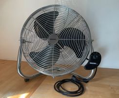 Bodenventilator BlueLine Chrom Metall 40cm guter Zustand