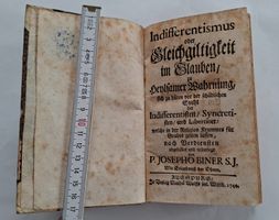 Antik Indifferentismus o. Gleichgültigkeit Biner S.J., 1744
