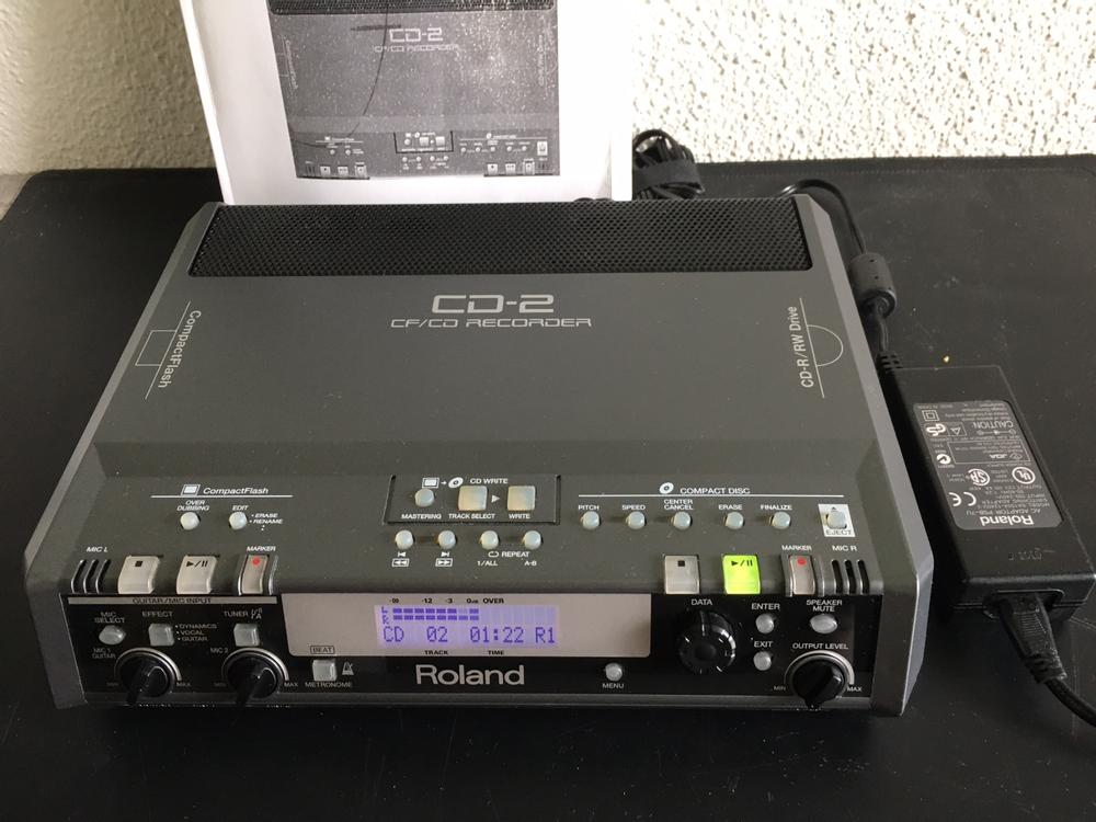 Roland CD-2 CF/CD Recorder, Abspiel+Aufnahmegerät, CD und CF