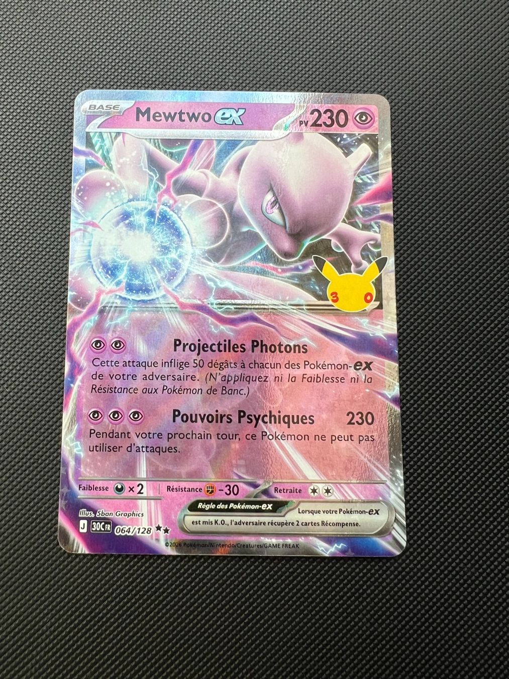 Pokémon Sammelbilder & Trading cards: Mewtwo ex 064/128 30C – Neu (gemäss Beschreibung) aus St-Blaise von Ralphro