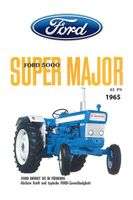 Blechschild-FORD TRAKTOR 5000 - SUPER MAJOR - 61 PA - 1965