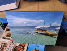 Bild mit Booten auf dem Meer Grösse 20x30x1 cm