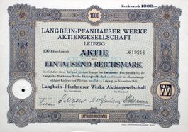 Langbein-Pfanhauser Werke AG, Leipzig - 1942