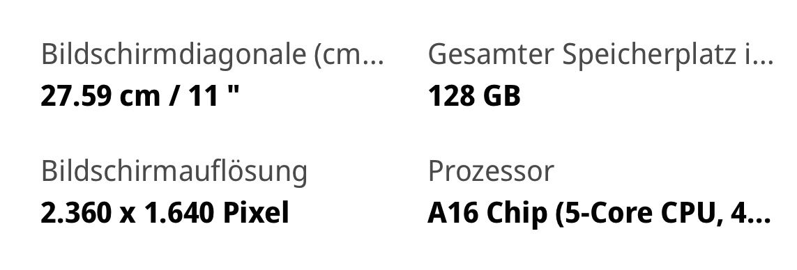 Apple Tablet PC: Apple iPad 128GB Wi-Fi Silber neu – Usato da Basel venduto da G.SALE.1 1