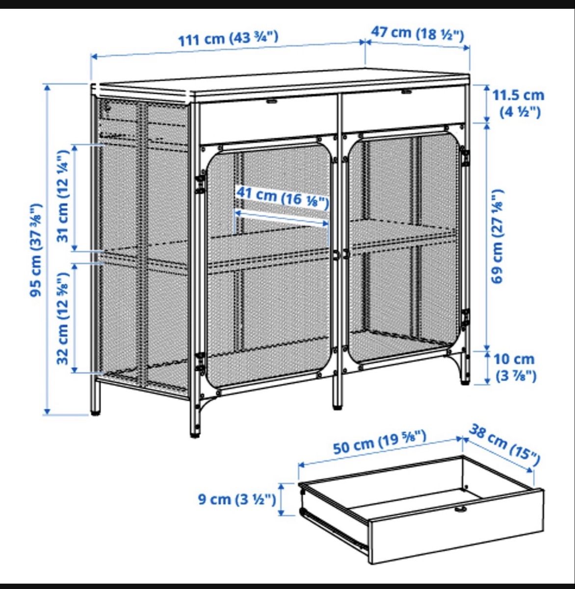 Ikea Cassettiere: IKEA FJÄLLBO Sideboard - Industrial – Usato da Männedorf venduto da lor_z8w2 3