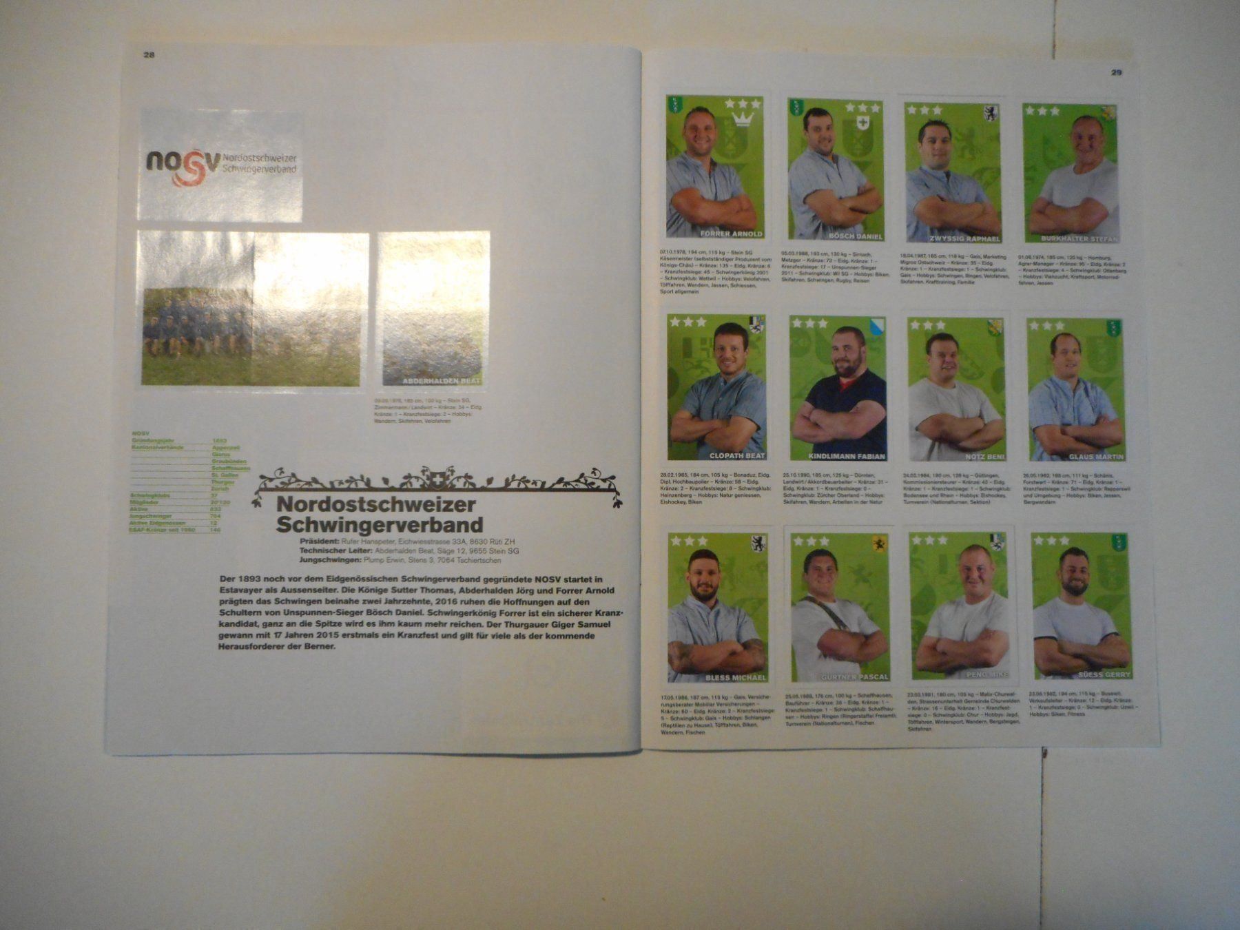Panini Carte collezionabili: Schwinger Album 2016 kompl. kein Panini – Usato da Cham venduto da Paniniworld 6