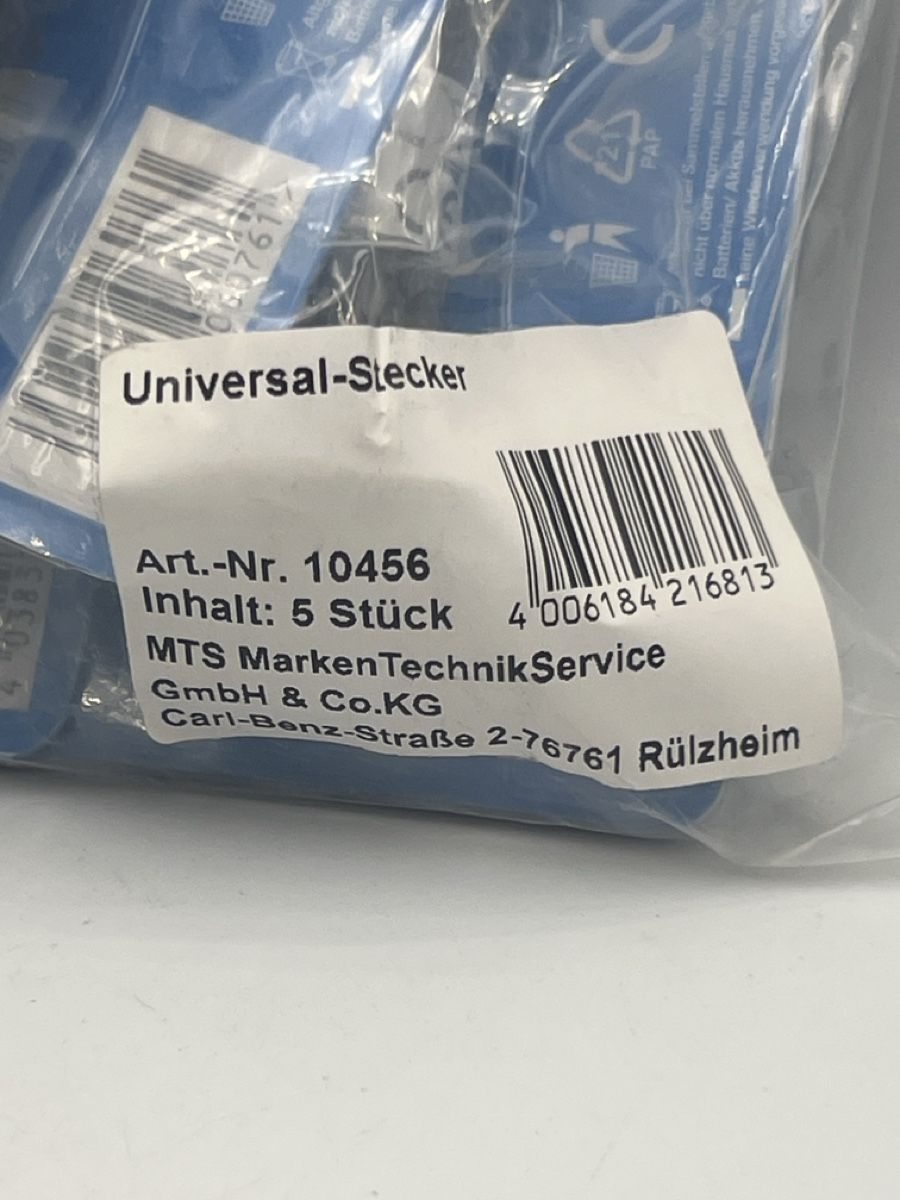 Caricabatterie: Universal-Stecker, neu, ungebraucht, Originalverpackt – Nuovo e nell'imballaggio originale da Emmen venduto da VK-Retail 3