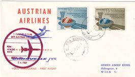 Erstflug AUA Caravelle Venedig - Wien 1964