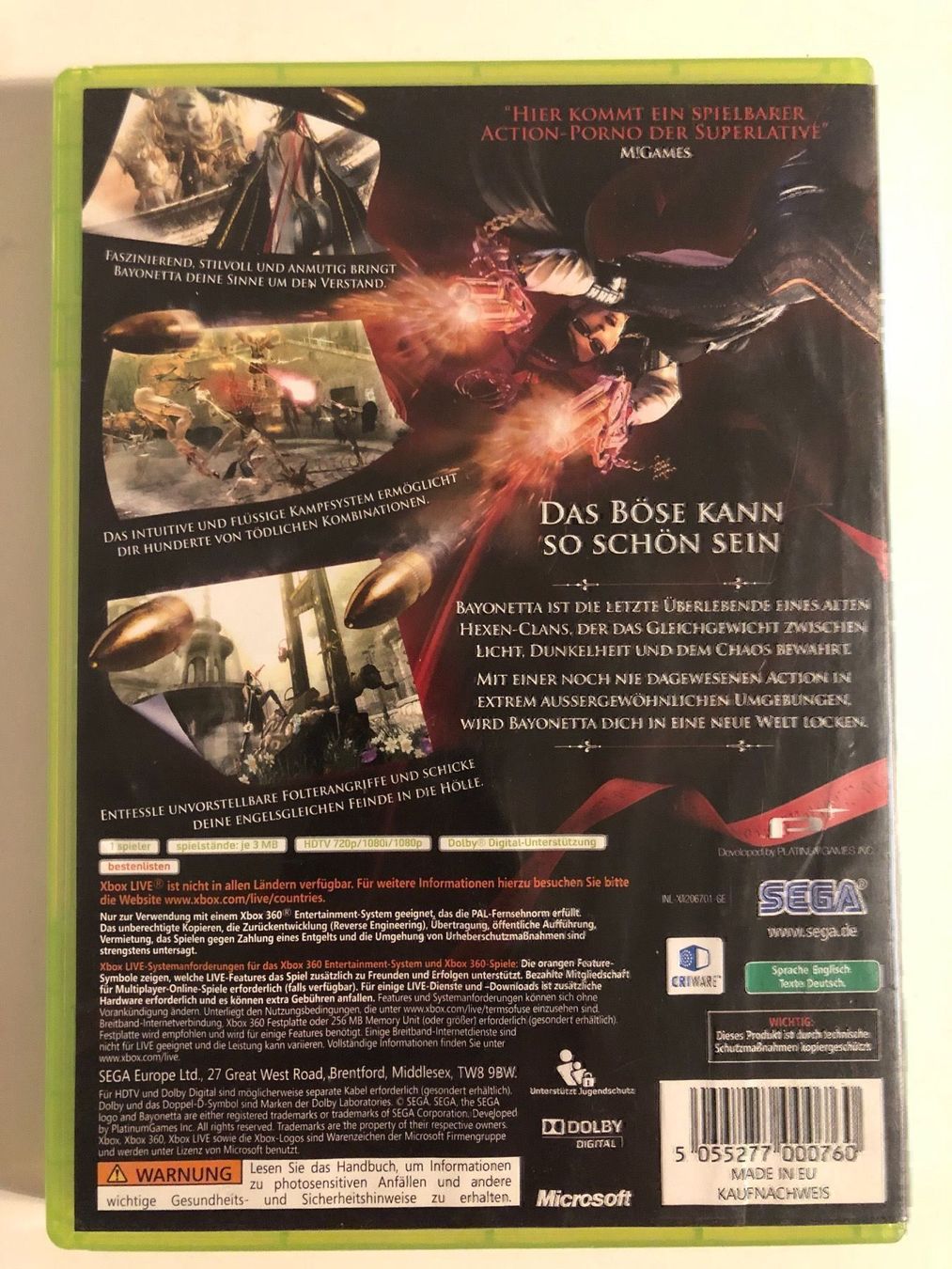 Microsoft Spiele: Bayonetta für Xbox 360 – Gebraucht aus Kestenholz von Mad18 1