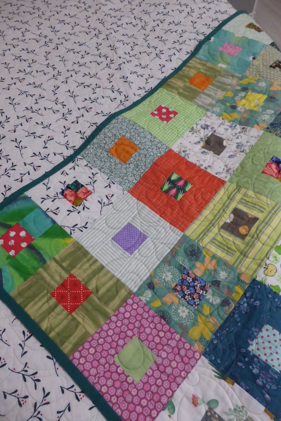 Coperte: Quilt - Patchwork - Tagesdecke 120 x 165 cm, neu – Nuovo (secondo la descrizione) da Brunnadern venduto da pinkfaden