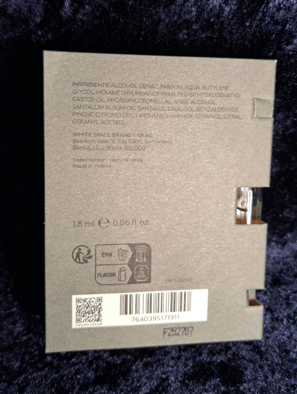 Parfum & Eau de Toilette: Parfüm Muster Cloud Essence 28.08 Neydo  – Neu und originalverpackt aus Richterswil von Viorella 2