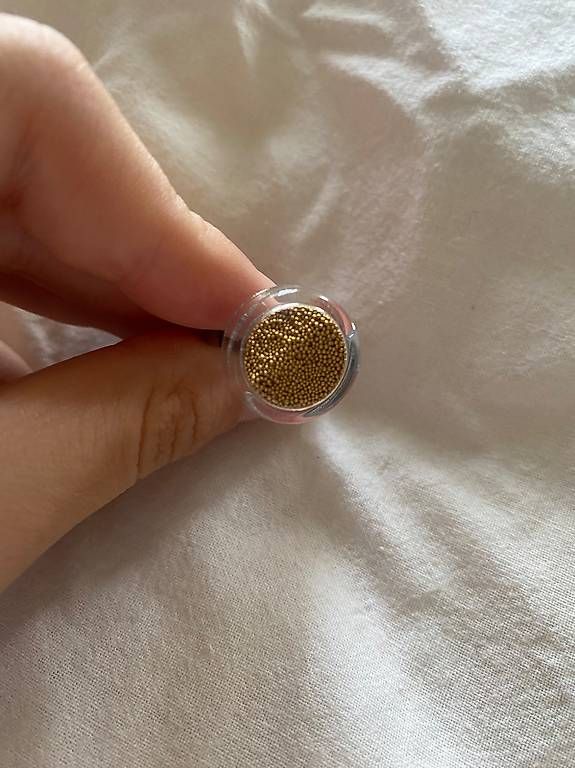 Bagues: Silberring mit goldfarbenen Perlen – Neuf avec emballage d'origine à Zürich par iri_cyr9 1
