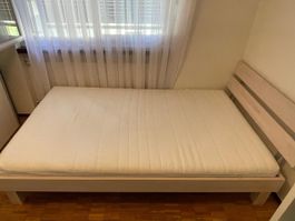Letto completo Conforama con doghe e materasso 140 cm