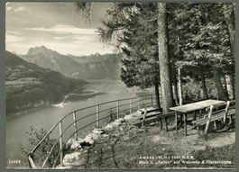  AK sw Amden SG von Fallen auf Walensee Linthebene ≈ 1950 