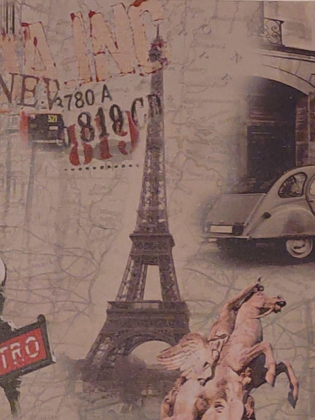Posters & Illustrations: 1 Wandbild Paris Leinwandbild Retro – D'occasion à Oberwil BL par Hunajakakku 1