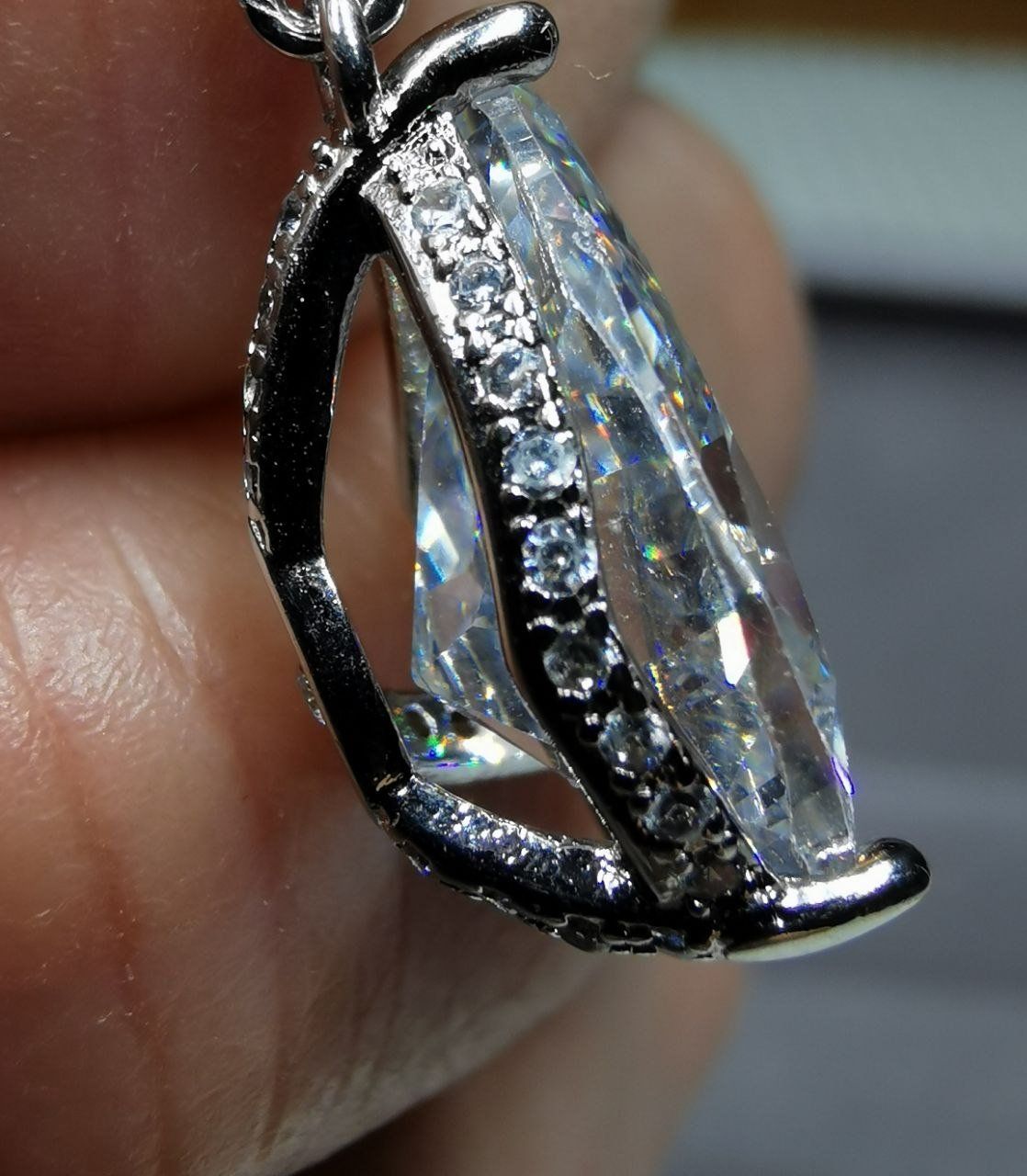 Catenine: Collier argent avec zircons AAA – Nuovo e nell'imballaggio originale da Reconvilier venduto da Tsma67 2