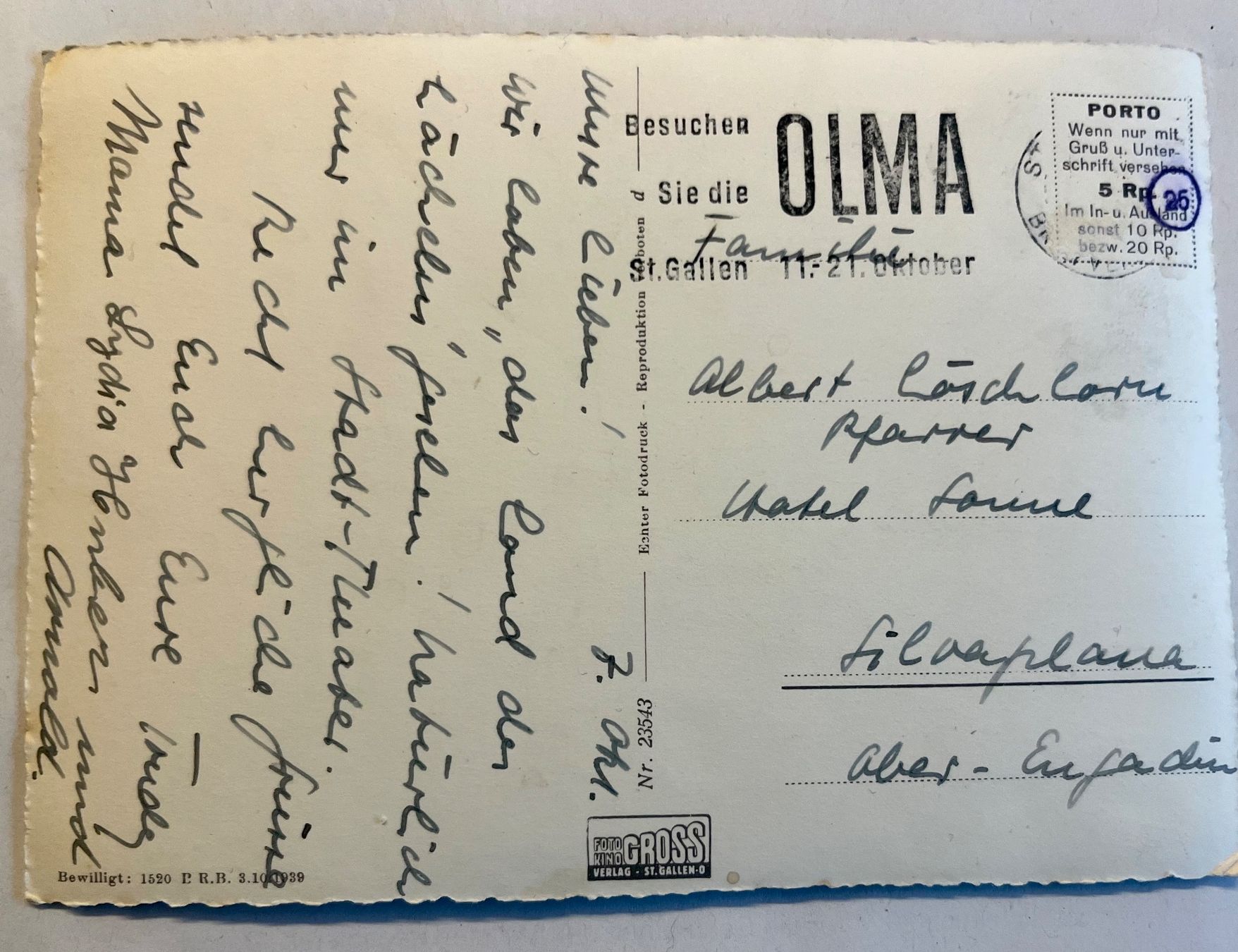Cartoline postali: St. Gallen, gelaufen – Usato da Basel venduto da so1_nf6l 1