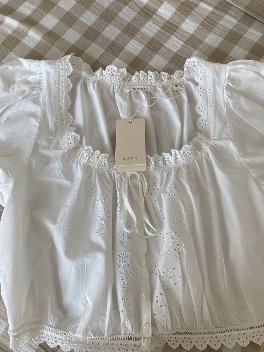 Dôen Camicette: Dôen Nera blouse – Nuovo e nell'imballaggio originale da Bottmingen venduto da Poppyfields 3