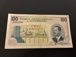 LUXEMBOURG 100 FRANCS 1968