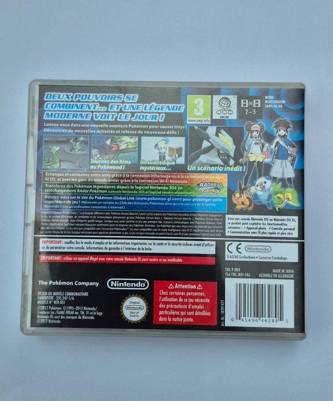 Pokémon Jeux: Jeu Nintendo DS Pokémon Version Noire 2 FR Complet – D'occasion à Genève par DeinMarket 1