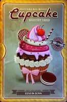 Blechschild-PREMIUM CUPCAKE BAKERY SHOP