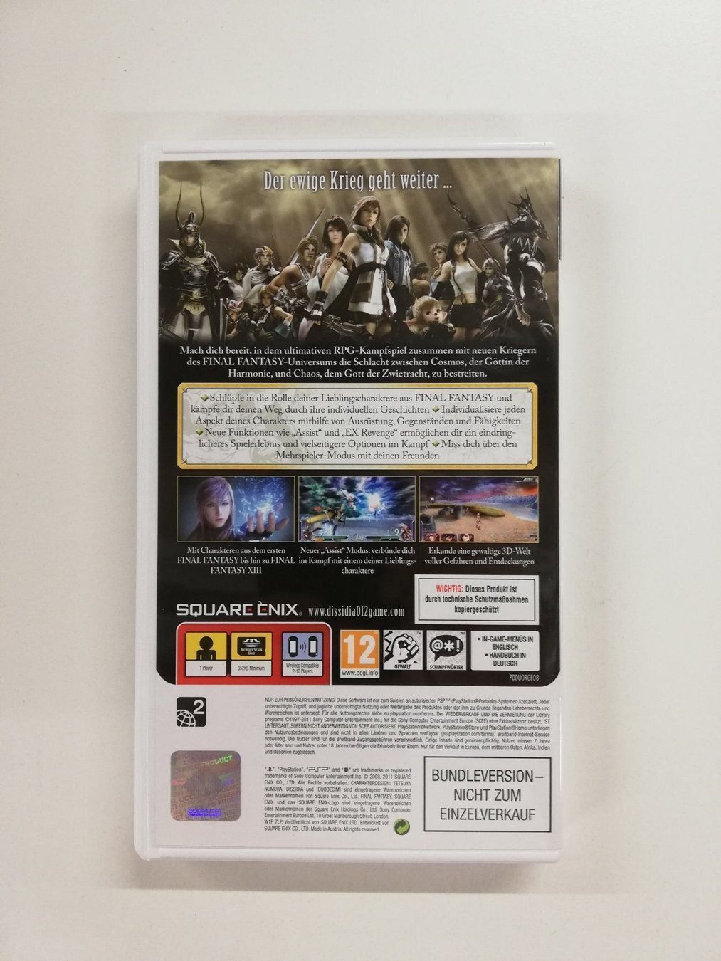 Sony Spiele: Final Fantasy Dissidia - Legacy Edition  / Sony PSP – Gebraucht aus St. Gallen von zorro_dc 5
